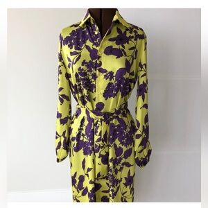 Dimora Made in Italy Floral Shirt Dress – Medium